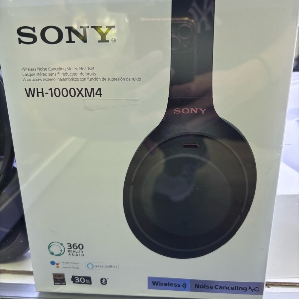 Sony WH-1000XM4 Wireless Over-Ear Headphones - Black with Rose Logo